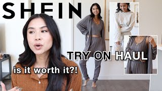 SHEIN TRY ON HAUL 2021 12 Loungewear sets [upl. by Burkhardt]