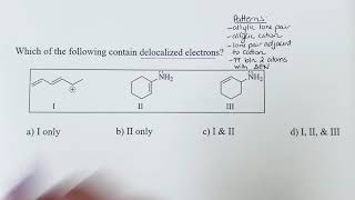 Identifying delocalized electrons example [upl. by Mehta]