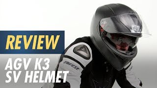 AGV K3 SV Helmet Review at CycleGearcom [upl. by Murdock]