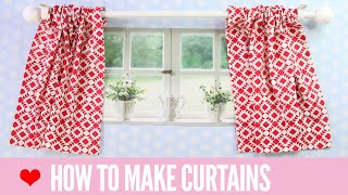 How to Make Curtains  SIMPLE Rod Pocket Style [upl. by Azaleah]